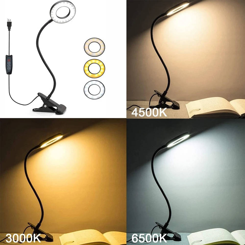 Clamp on Desk Lamp 360° Flexible Eye Friendly | Precision Engineering for DIY Enthusiasts & Trade Professionals Alike