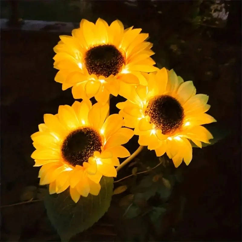 Outdoor Solar Simulation Sunflower Light | Built for British Weather — Durable, Attractive Outdoor Design
