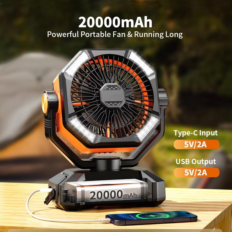 Portable Camping Cooling Fan | Premium Outdoor Gear for Hikers, Campers, Cyclists & Explorers