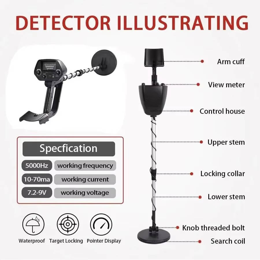 Professional Underground Metal Detector — High Accuracy For Gold Detecting &amp; Treasure Hunting | From Park Walks to Wild Camping — Outdoor Equipment You Can Trust