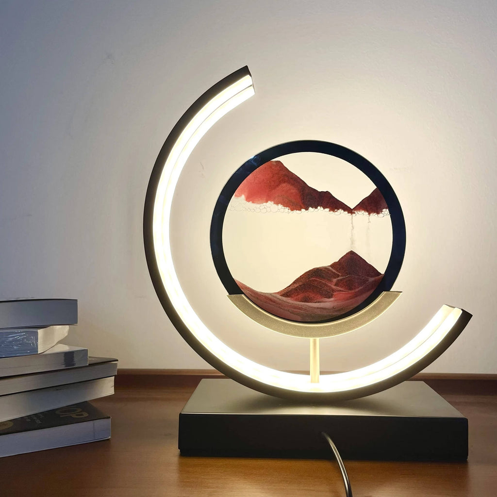 Moving Sand Art Picture | Dynamic Liquid Motion Desk Decoration — Unique Gift Idea
