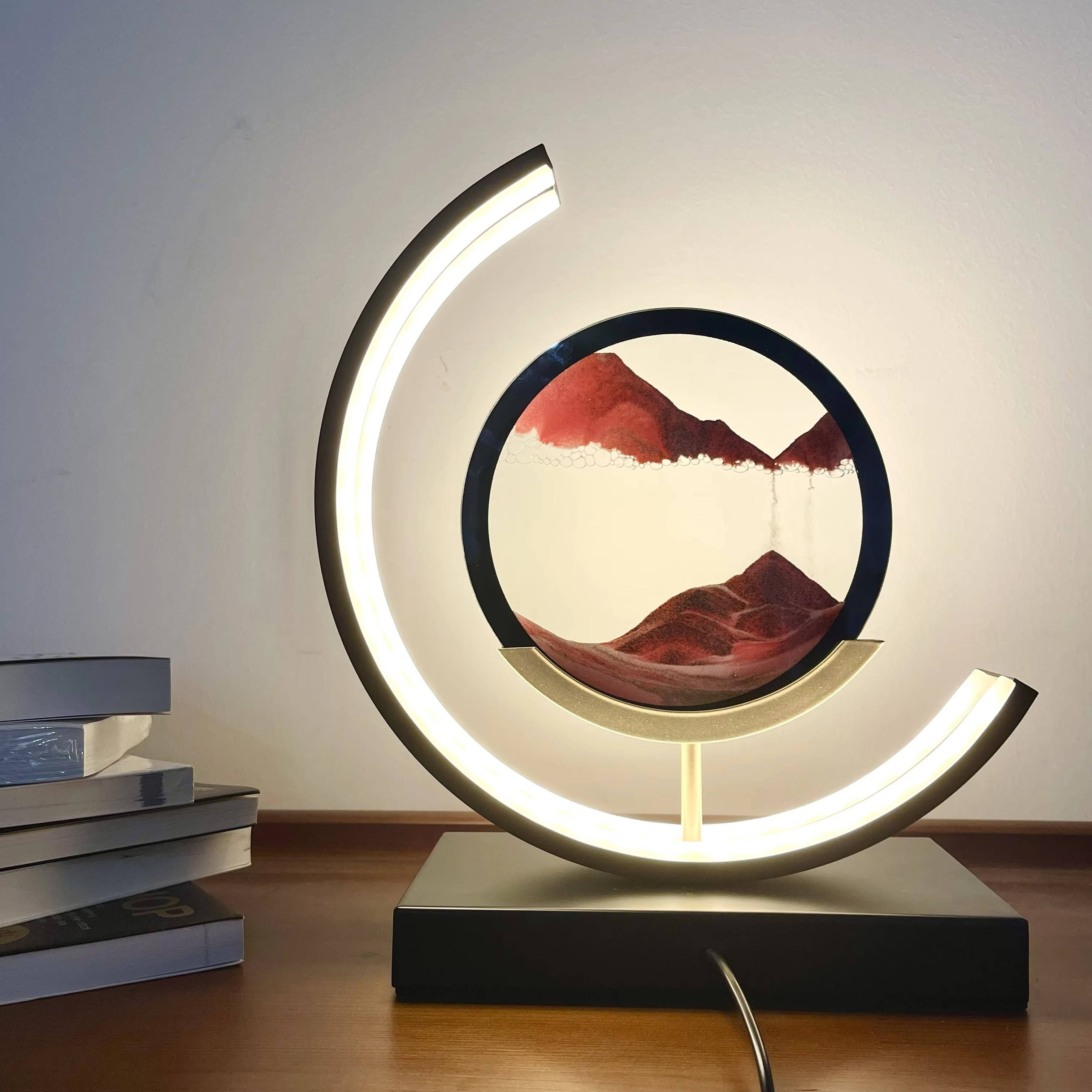 Moving Sand Art Picture | Dynamic Liquid Motion Desk Decoration — Unique Gift Idea