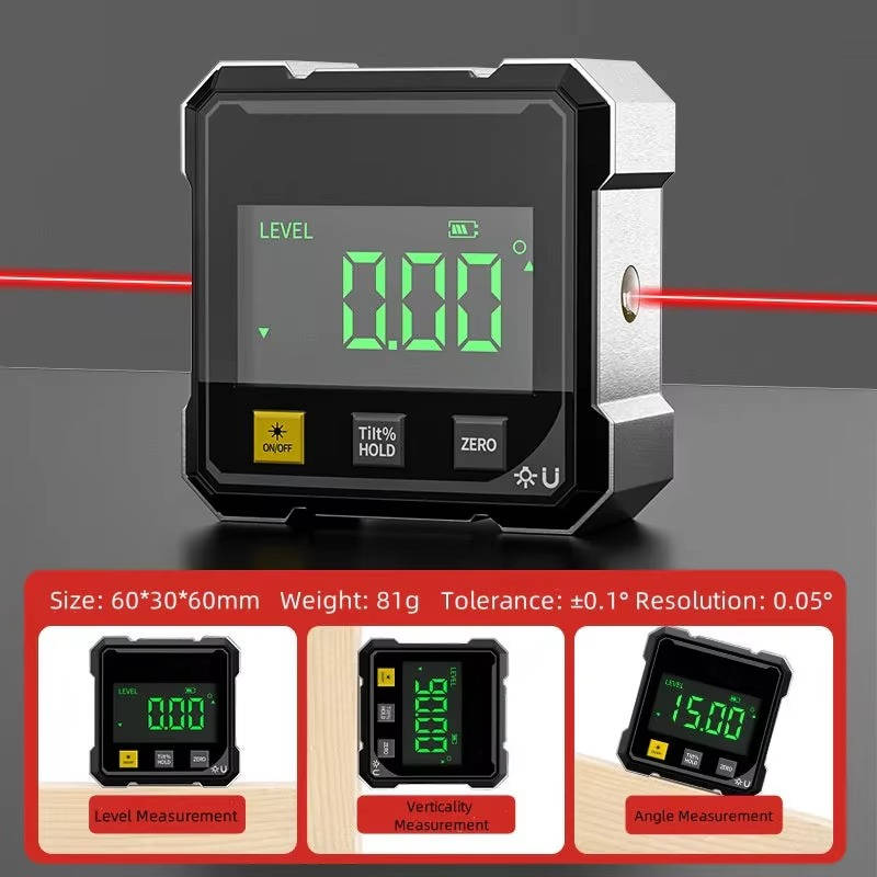 Digital Angle Finder with Laser Level | Durable, Reliable & Designed for Both Home DIY & Professional Use