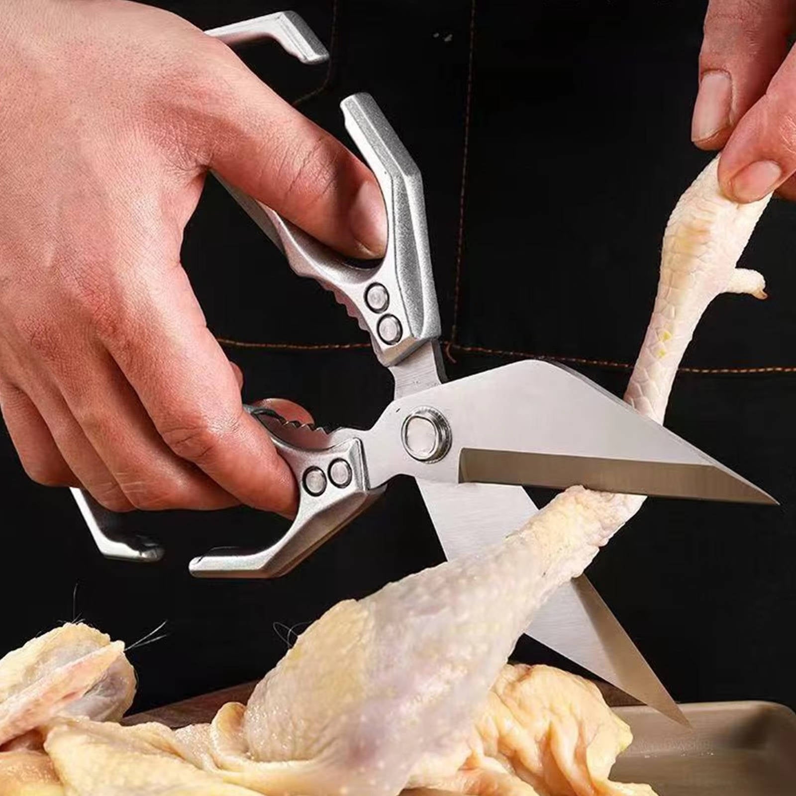 Heavy Duty Kitchen Shears | Multi-Purpose Kitchen Scissors for Meat, Poultry & Herbs