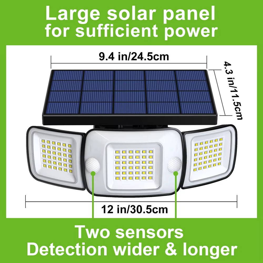 Solar Powered Flood Lights With Motion Sensor | Reliable Security You Can Trust — Smart Protection for Home & Family
