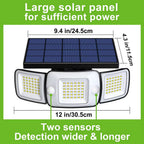 Solar Powered Flood Lights With Motion Sensor | Reliable Security You Can Trust — Smart Protection for Home & Family
