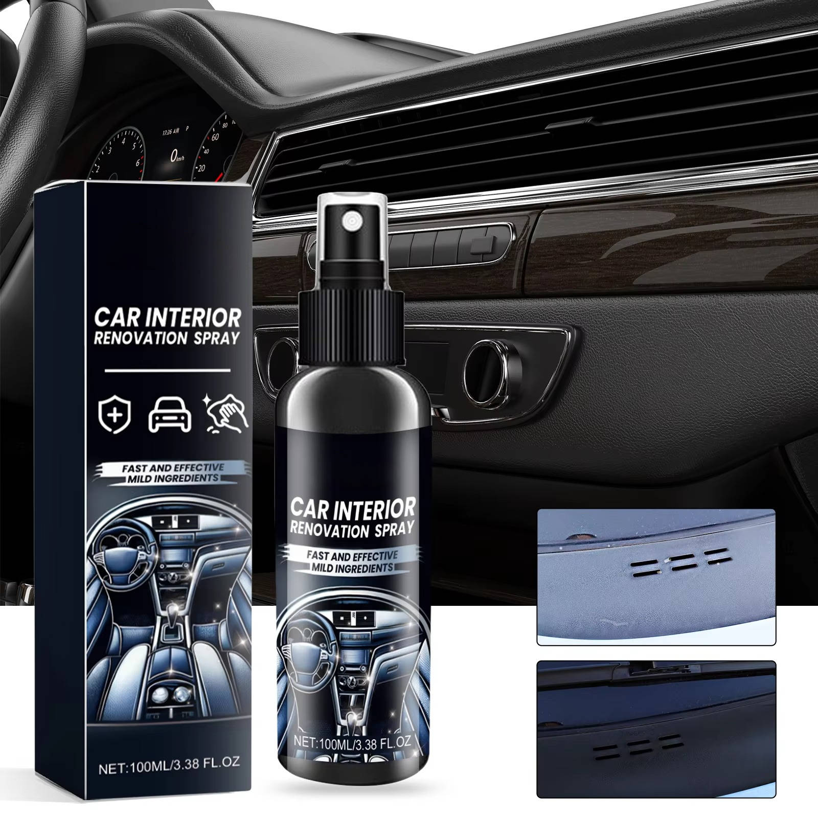 Professional Car Interior Cleaner Set of 3 | Practical, Beautiful & Built to Last — The Smart Choice for Any Home