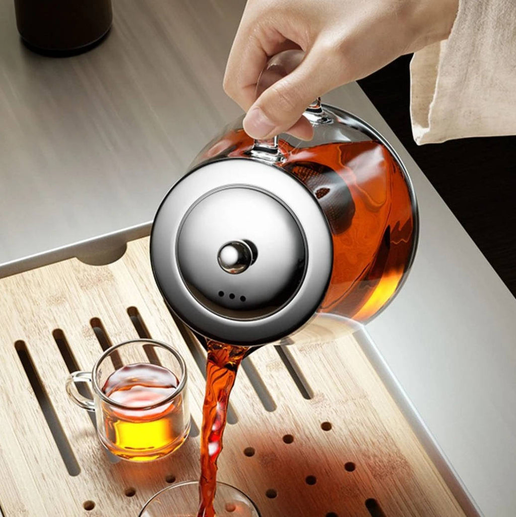 Heat Resistant Glass Teapot | Time-Saving Kitchen Essential for Quicker, Easier, Stress-Free Cooking