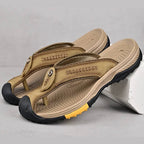 Men's Water Resistant Lightweight Toe Flip Flops | Quick-Dry Beach & Pool Sandals