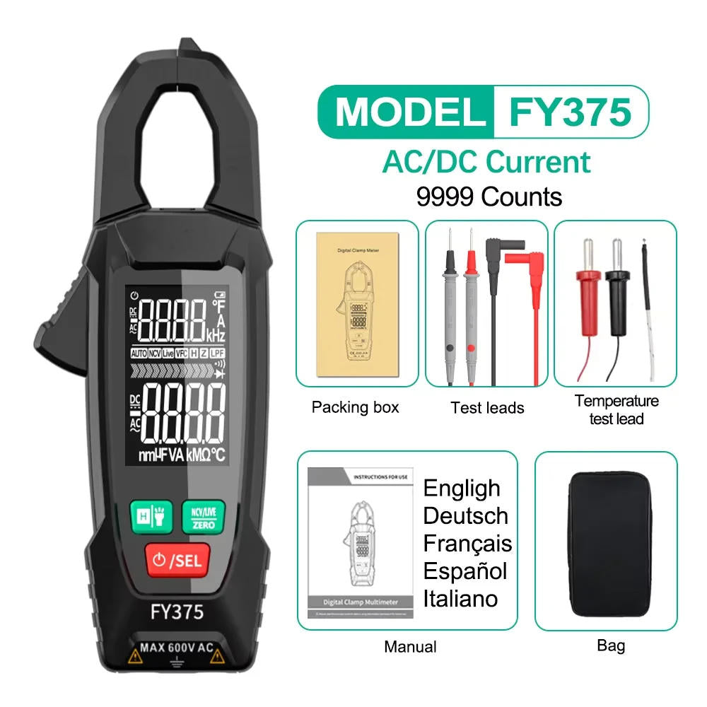 AC DC Clamp Electric Meter | Professional-Grade Tool Built for Precision, Durability & Reliability