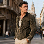 Men's Corduroy Casual Overshirt Jacket | Relaxed Fit Autumn & Winter Jacket for Men