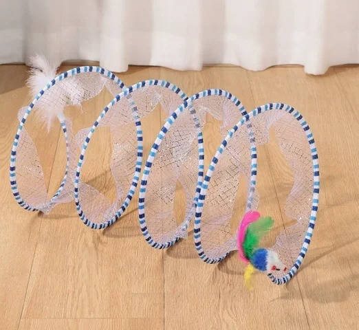 Cat Hunting Toy Set | Interactive Feather Wand & Plush Prey Toy for Indoor Cats