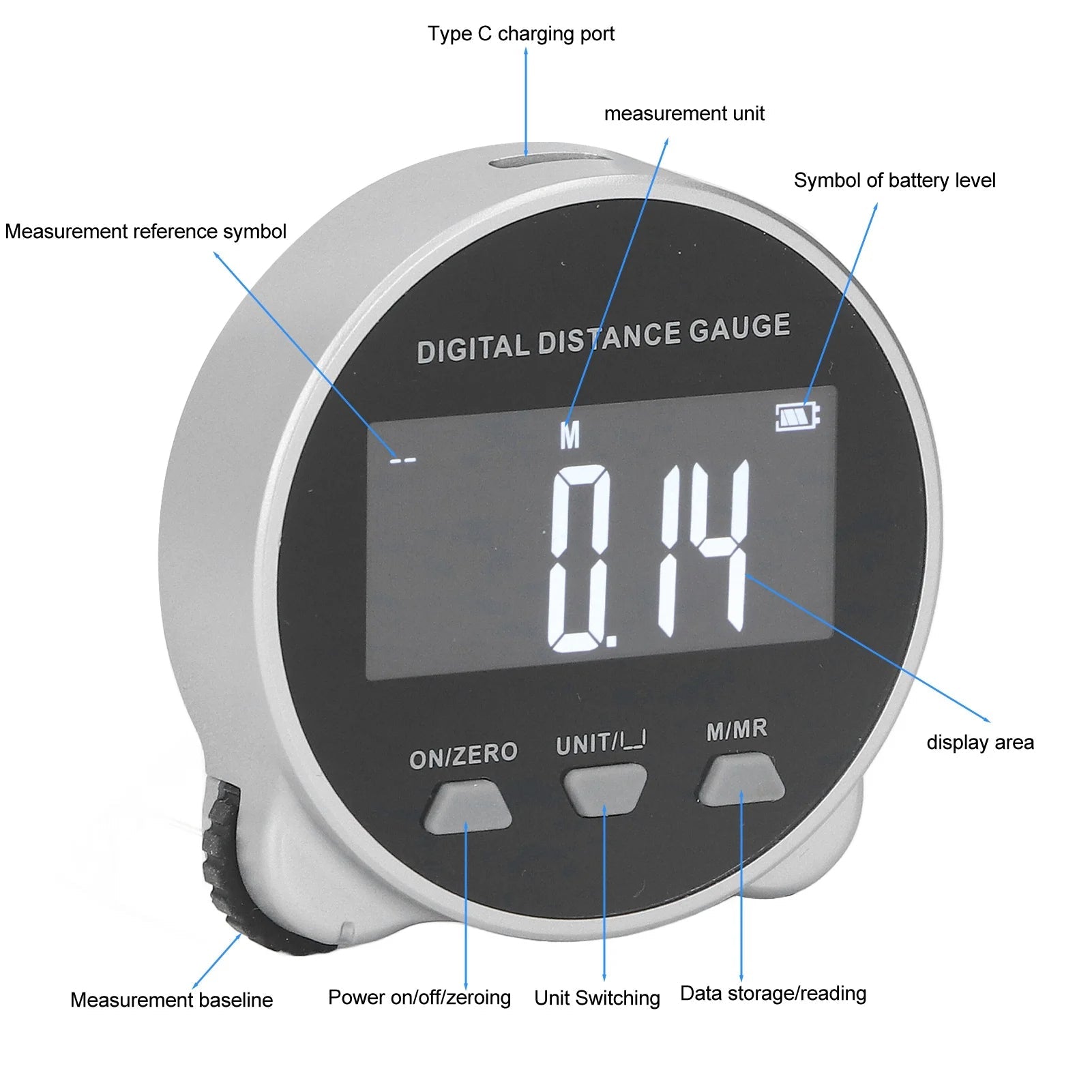 Smart Digital Tape Measure with LCD Display | Durable, Reliable & Designed for Both Home DIY & Professional Use