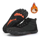 Waterproof Fleece-Lined Winter Barefoot Shoes | Snowproof Wide Toe Box Boots for Cold Weather