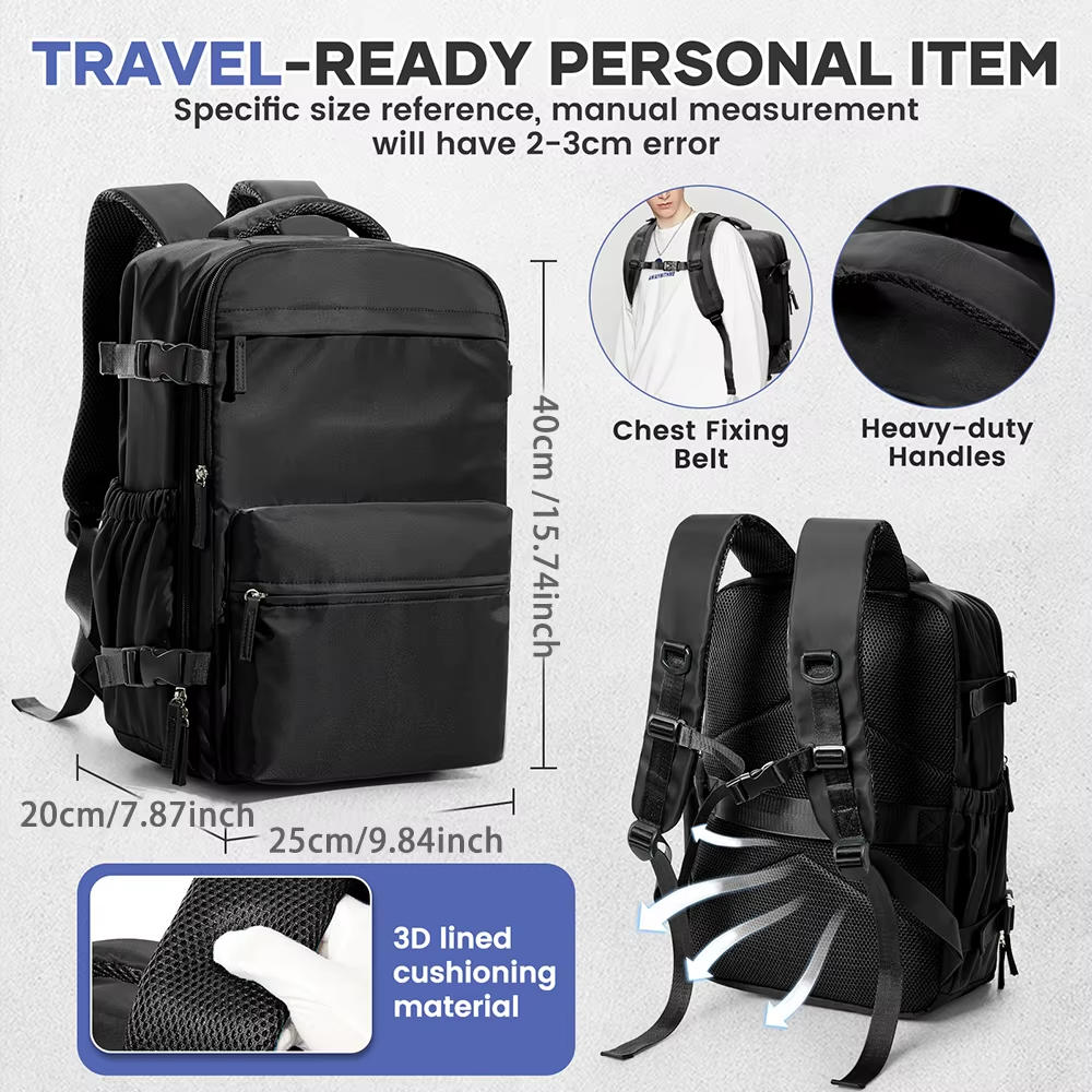 15.6in Travel Backpack | Luxury-Feel Fashion Accessory — Where Style Meets Everyday Function