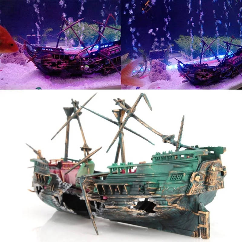 Large Aquarium Decorations — Boat | Trusted by Pet Owners — Safe, Easy to Use & Built to Last