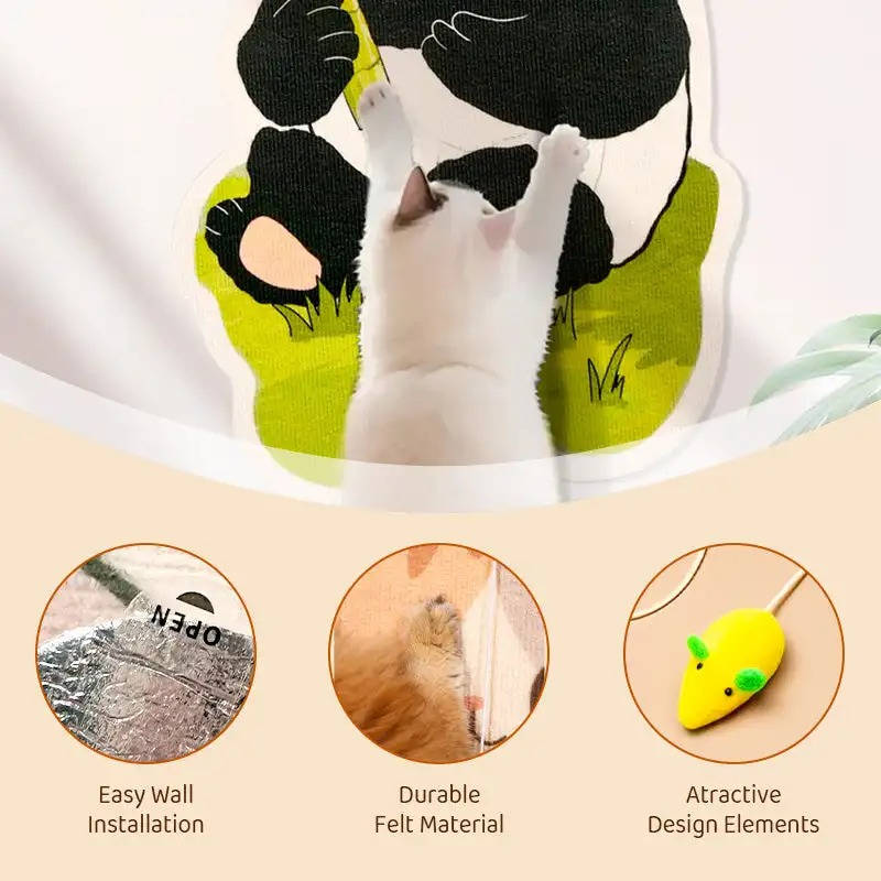Wall Mounted Cat Scratching Post | Vet-Approved Pet Essential for Comfort, Safety & Wellbeing