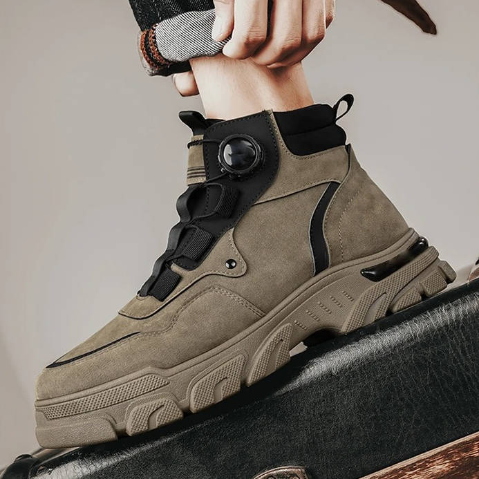 Men's Rugged Heavy Duty Work Boots | Steel Toe Safety Boots for Construction & Outdoor Work