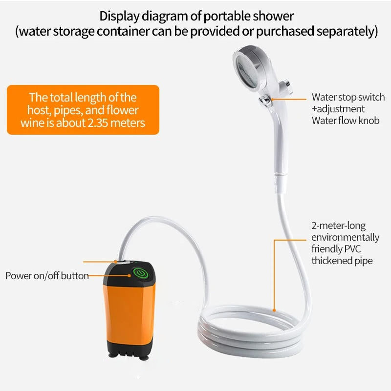 Portable Camping Shower | Built for Adventure — Durable, Reliable & Ready for Anything Outside