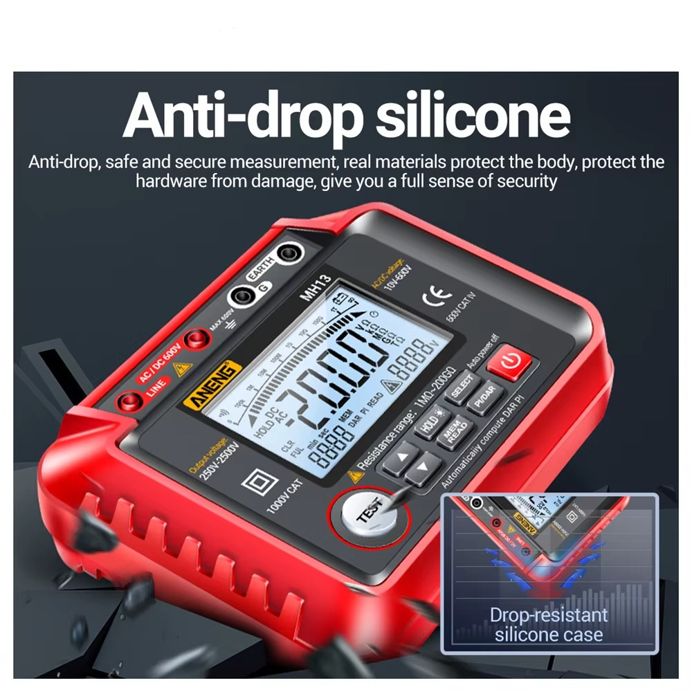 High Resistance Meter Voltage Tester Megohmmeter Tool | Compact, Powerful & Ready to Go — Premium Tech at Outstanding Value