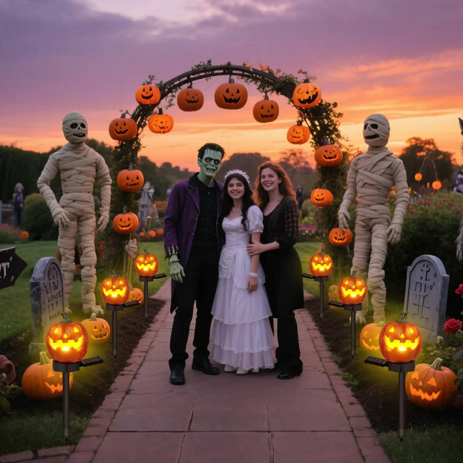 Light Up Pumpkin Decor Halloween Pathway Lights | Beautiful, Festive & Built to Last Season After Wonderful Season