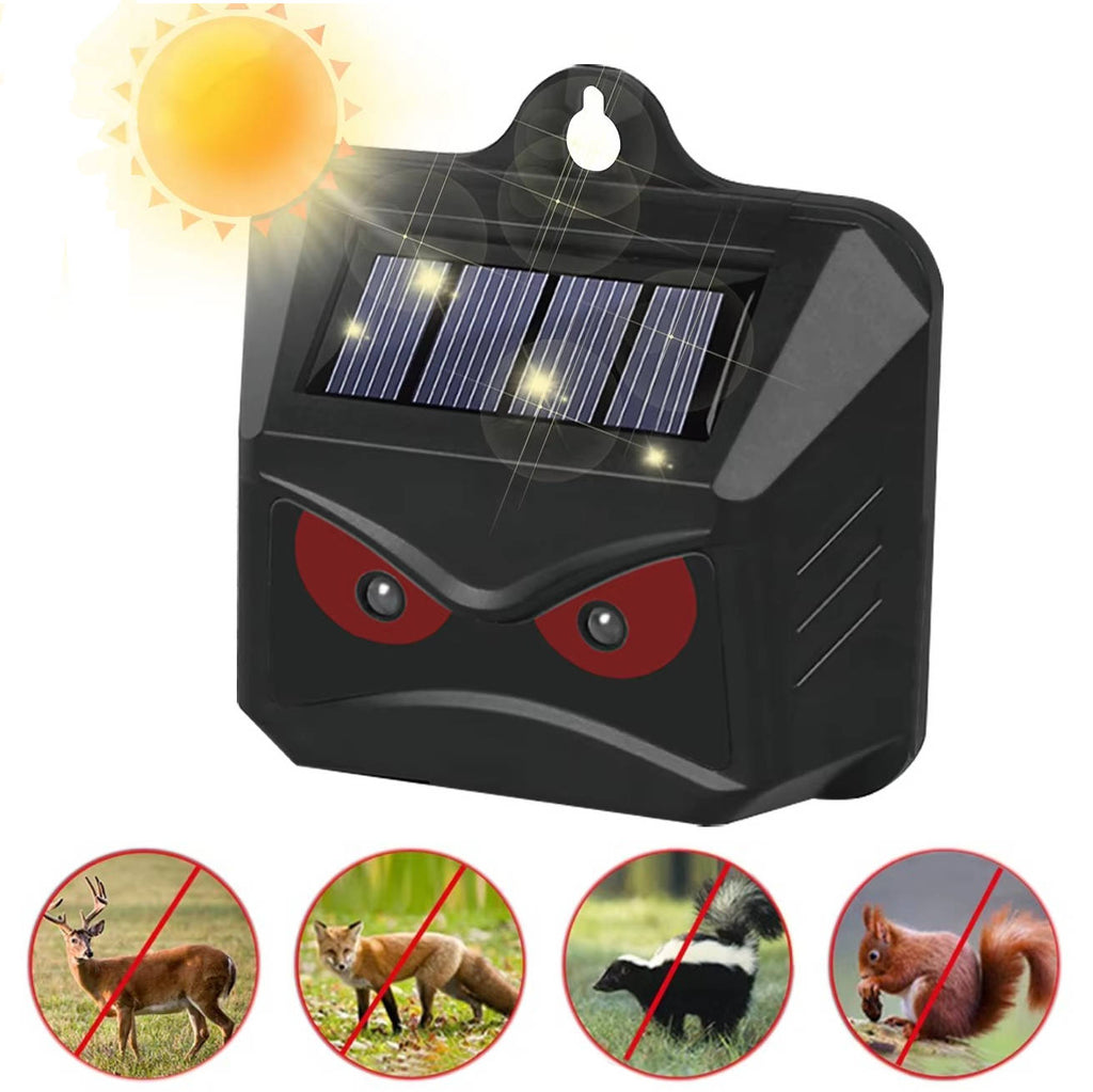 2pcs Solar Powered Ultrasonic Animal Repellent | Easy-Care Garden Essential That Transforms Any Outdoor Space