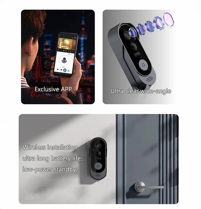 Wireless Smart Video Doorbell | No Subscription Needed | High Definition Camera Doorbell | Cleverly Designed for Everyday Use — You'll Wonder How You Managed Without It