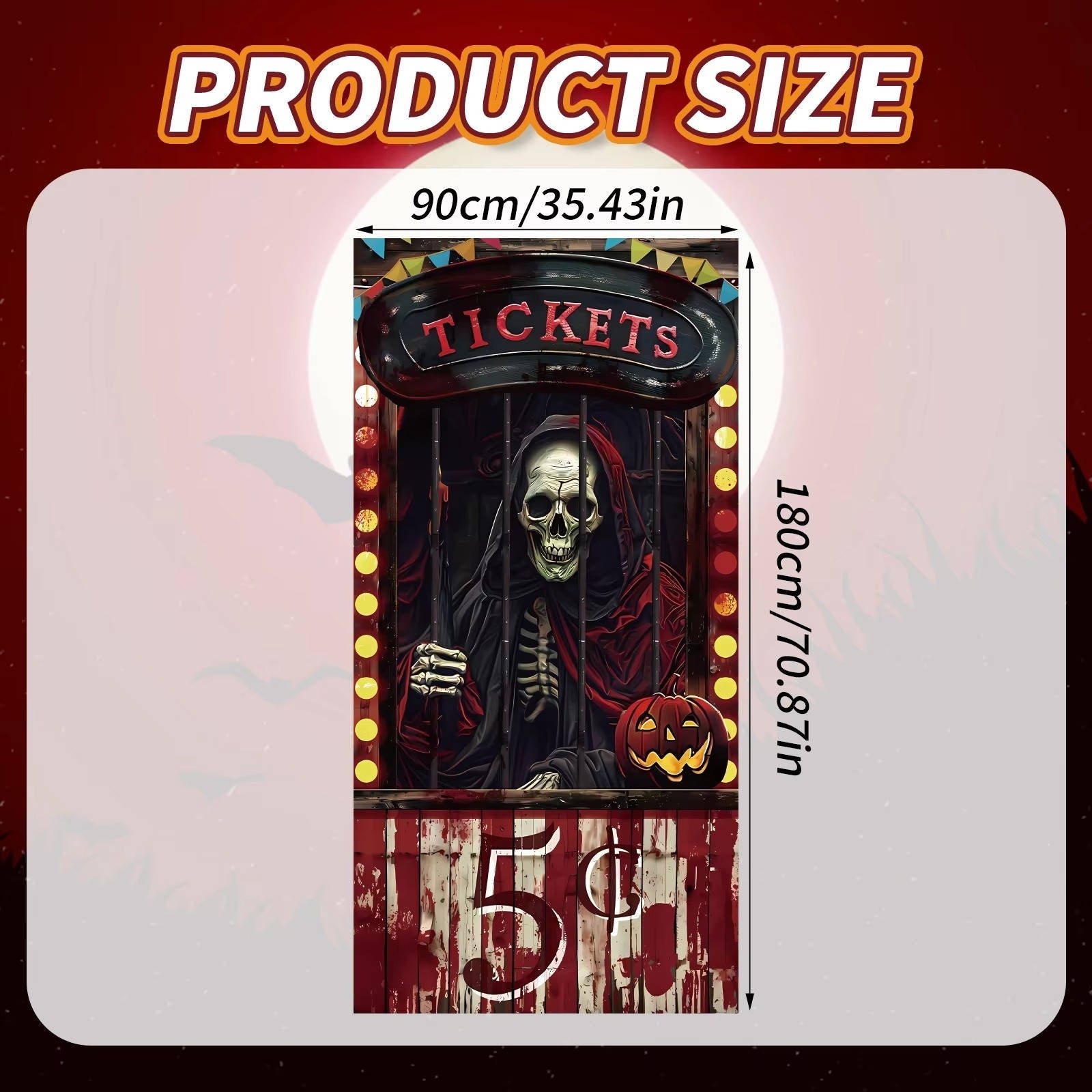 Halloween Door Cover Creepy Decoration | Festive, Charming & Built to Create Magical, Lasting Seasonal Memories