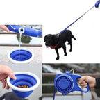 4-in-1 Multifunctional Dog Leash with Water Bottle & Bowl | Trusted by Pet Owners — Safe, Easy to Use & Built to Last