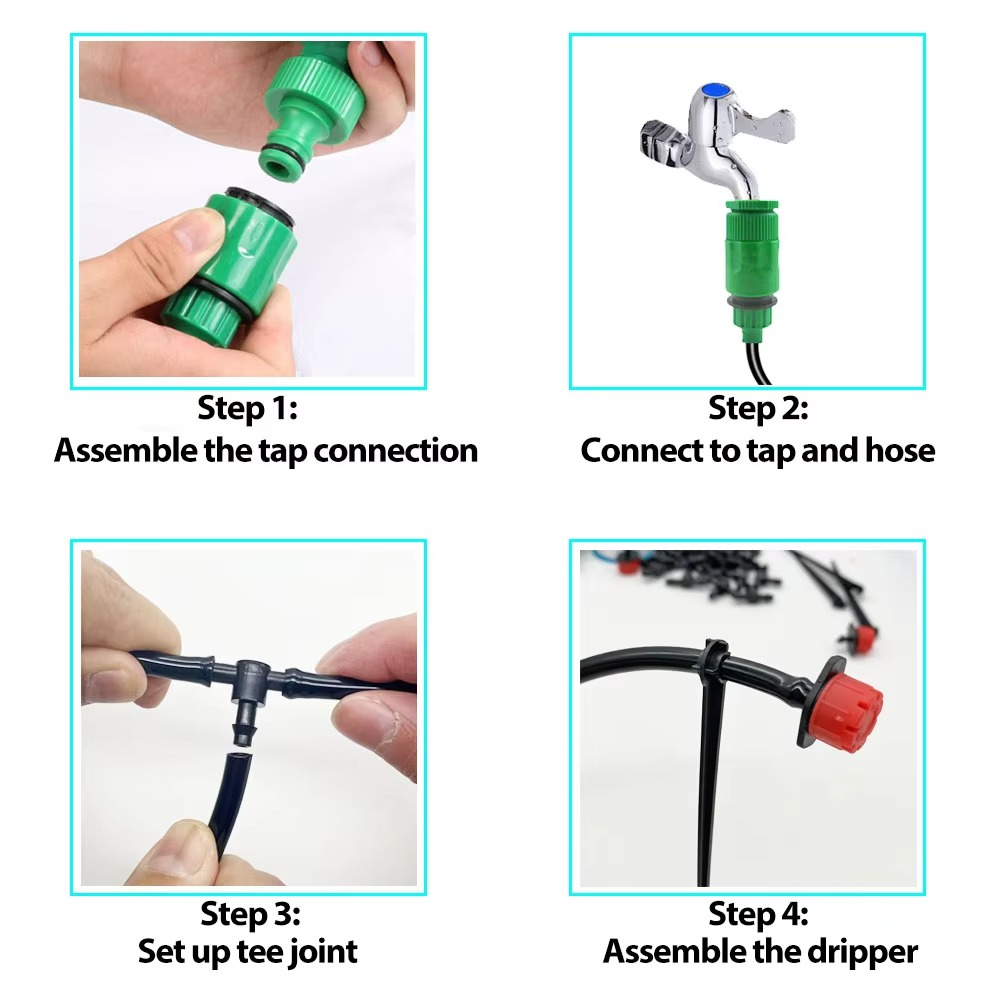 Drip Irrigation System With Automatic Timer | Easy-Care Garden Essential That Transforms Any Outdoor Space