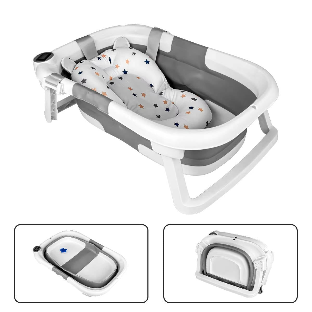 Foldable Newborn Bathing Tub | Thoughtfully Designed for Newborns, Infants & Growing Toddlers