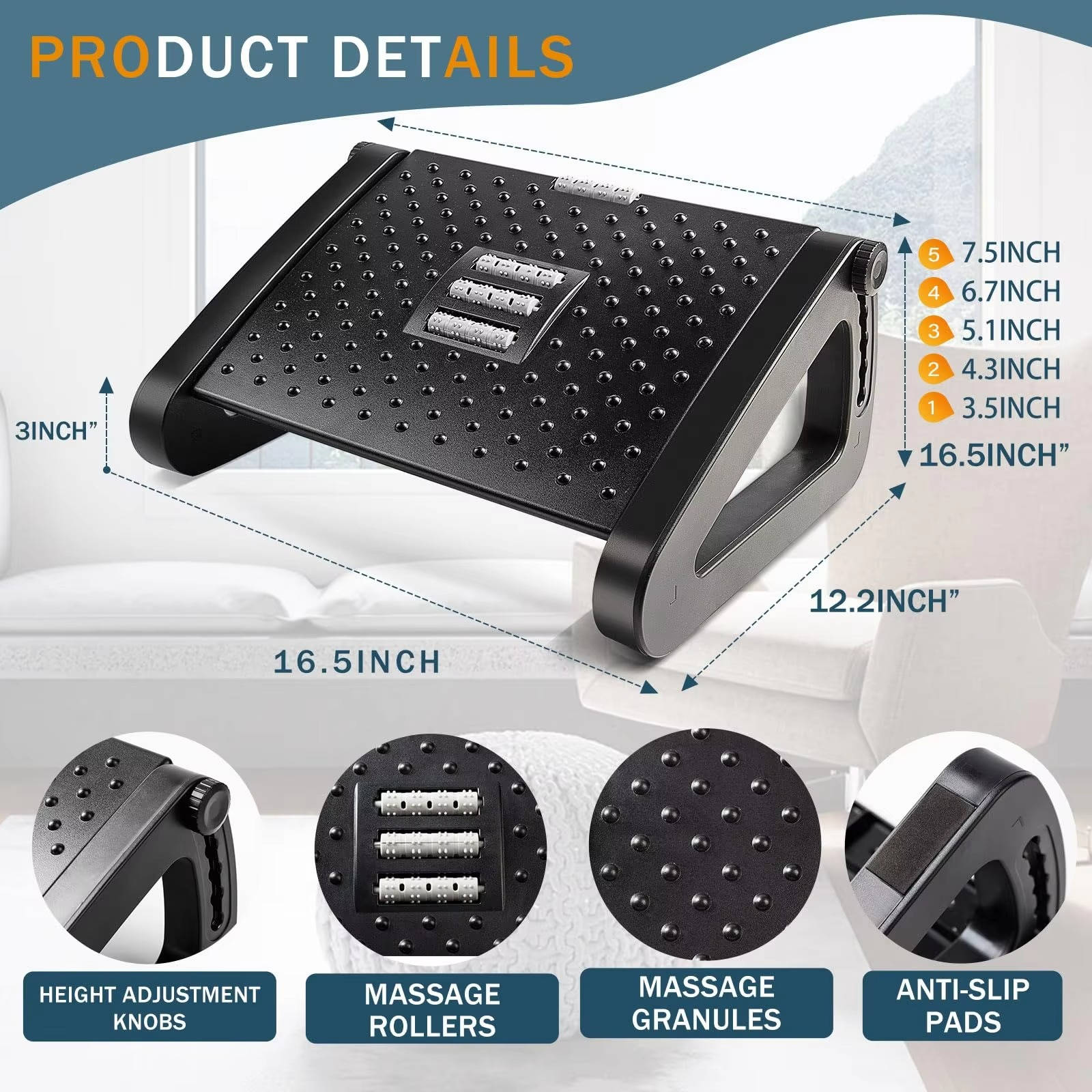 Under Desk Foot Rest | Practical, Beautiful & Built to Last — The Smart Choice for Any Home