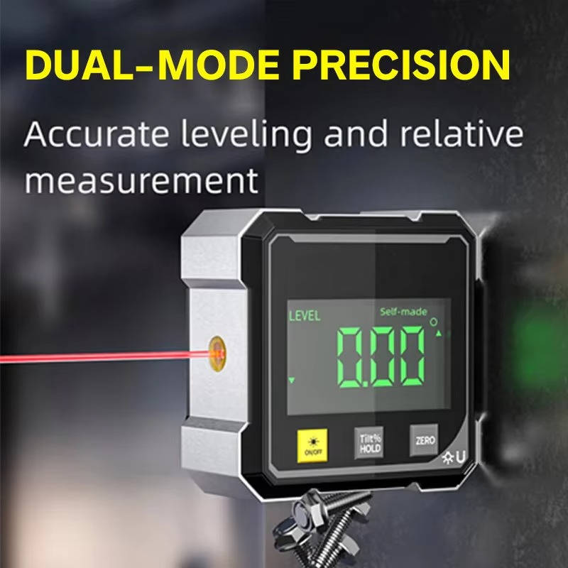 Digital Angle Finder with Laser Level | Durable, Reliable & Designed for Both Home DIY & Professional Use