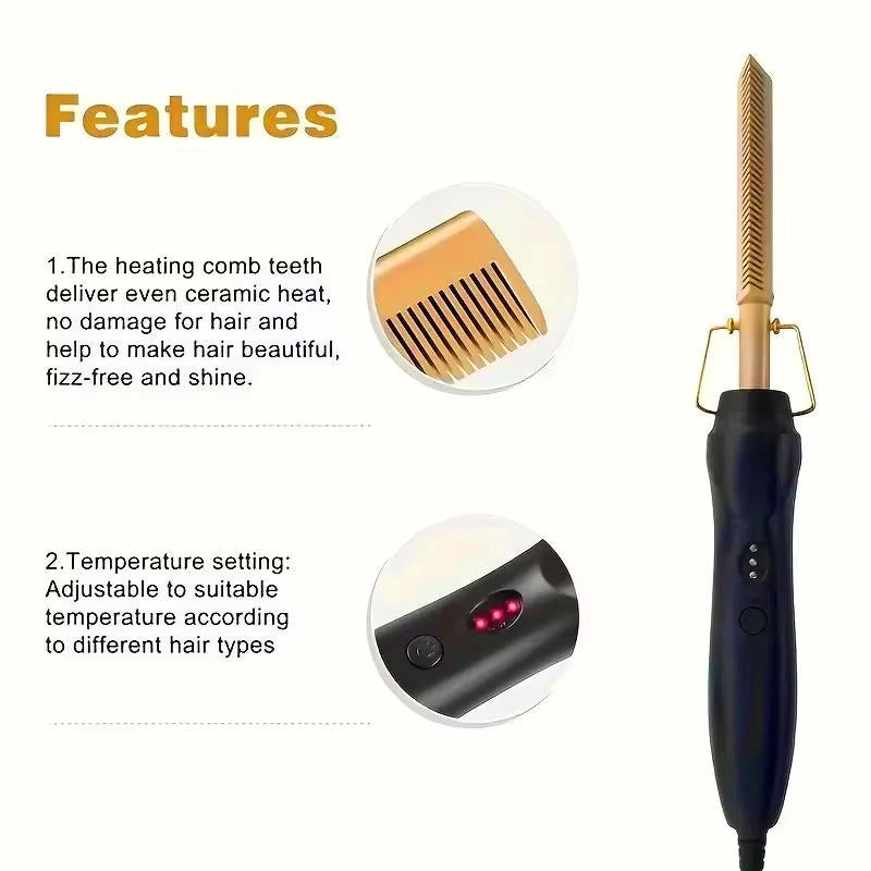 Hot Comb For Black Hair Thick And Coarse Hair | The Smart Choice for Quality, Reliability & Long-Lasting Performance