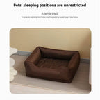Orthopedic Anti-Slip Dog Car Seat Cover | Waterproof Back Seat Protector with Pet Bed