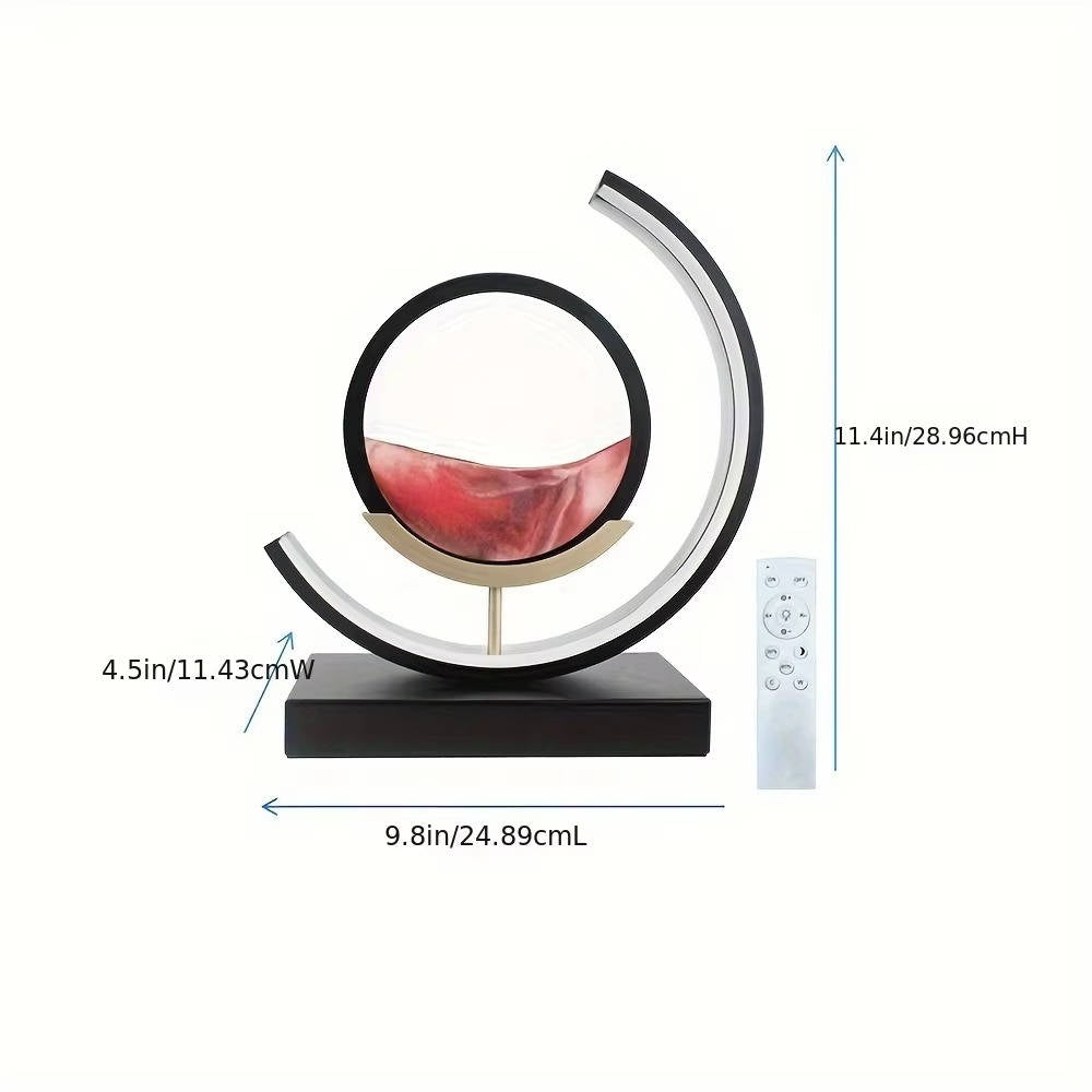 Moving Sand Art Picture | Dynamic Liquid Motion Desk Decoration — Unique Gift Idea