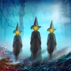 3PCS Indoor And Outdoor Halloween Decorations — Sound Activated Hand Holding Witch | The Perfect Seasonal Touch for Your Home — or as a Thoughtful Gift