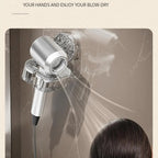 Wall-Mounted Hair Dryer Holder with Suction Cup | Stylish Home Essential That Transforms & Elevates Your Living Space