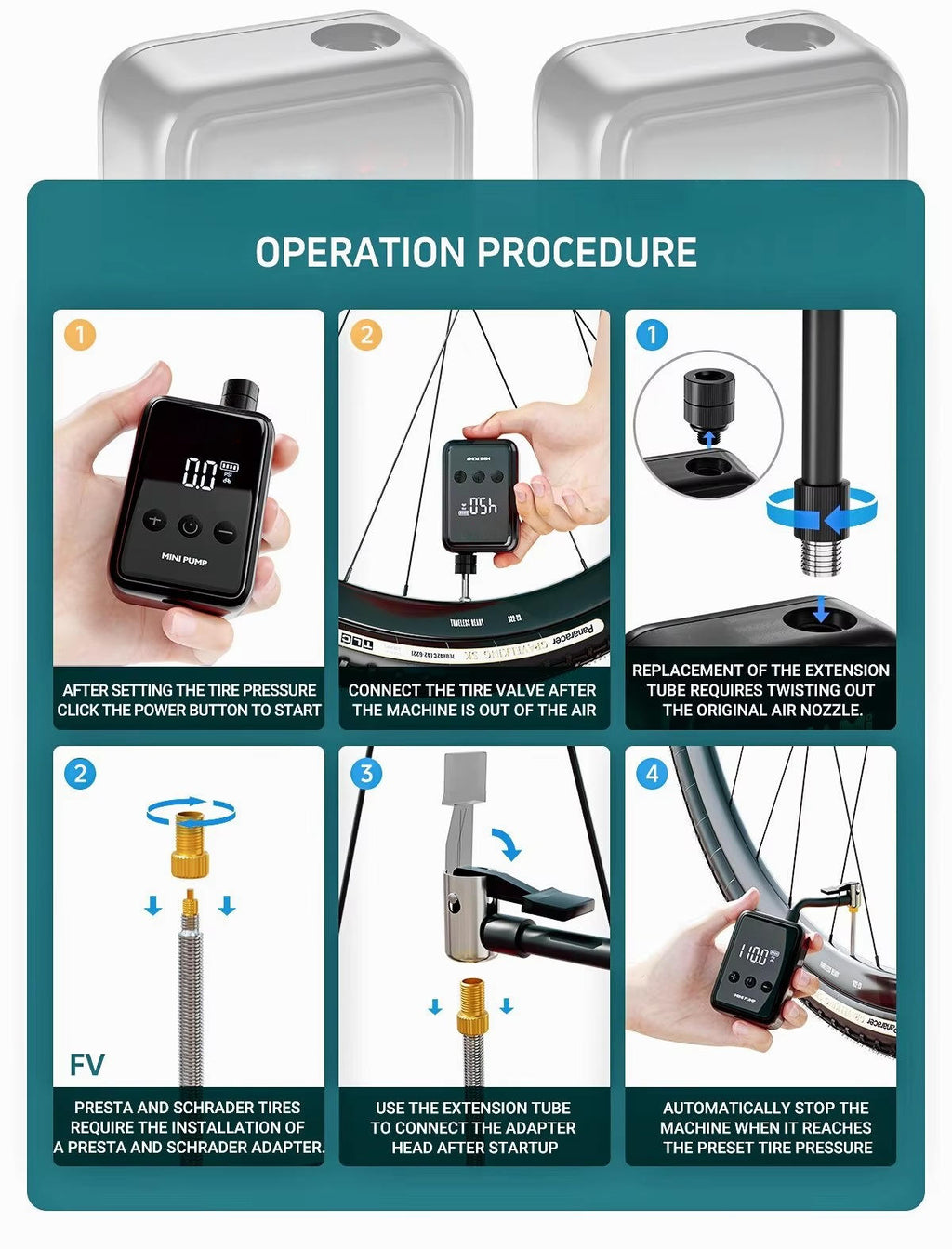 Electric Mini Bike Pump | Engineered for the Great Outdoors — Lightweight, Tough & Dependable