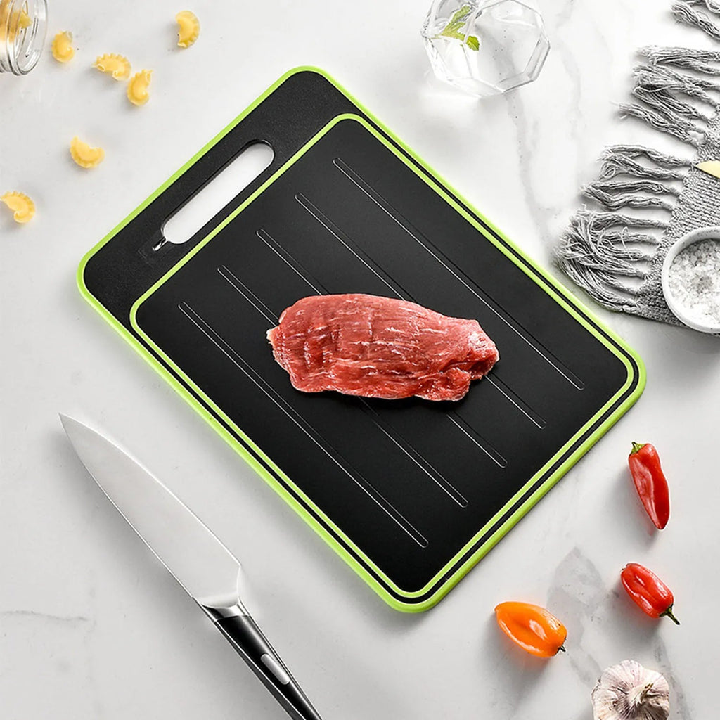 4-in-1 Cutting Board & Thaw Defrosting Tray | Smart Kitchen Gadget That Makes Meal Prep Faster, Easier & More Enjoyable