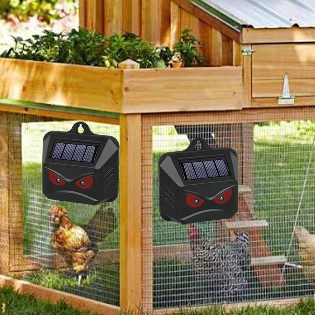 2pcs Solar Powered Ultrasonic Animal Repellent | Easy-Care Garden Essential That Transforms Any Outdoor Space