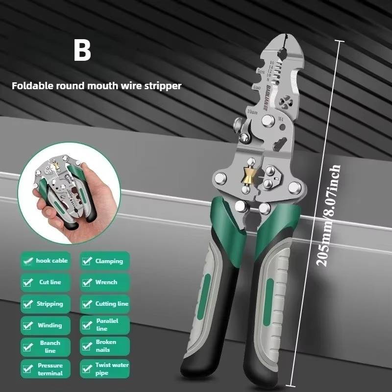 Multifunctional Wire Stripper Tool | Precision Engineering for DIY Enthusiasts & Trade Professionals Alike