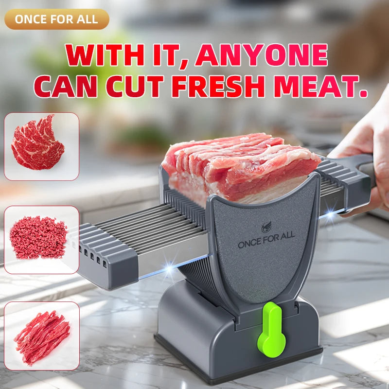 Manual Food and Meat Slicer | Time-Saving Kitchen Essential for Quicker, Easier, Stress-Free Cooking