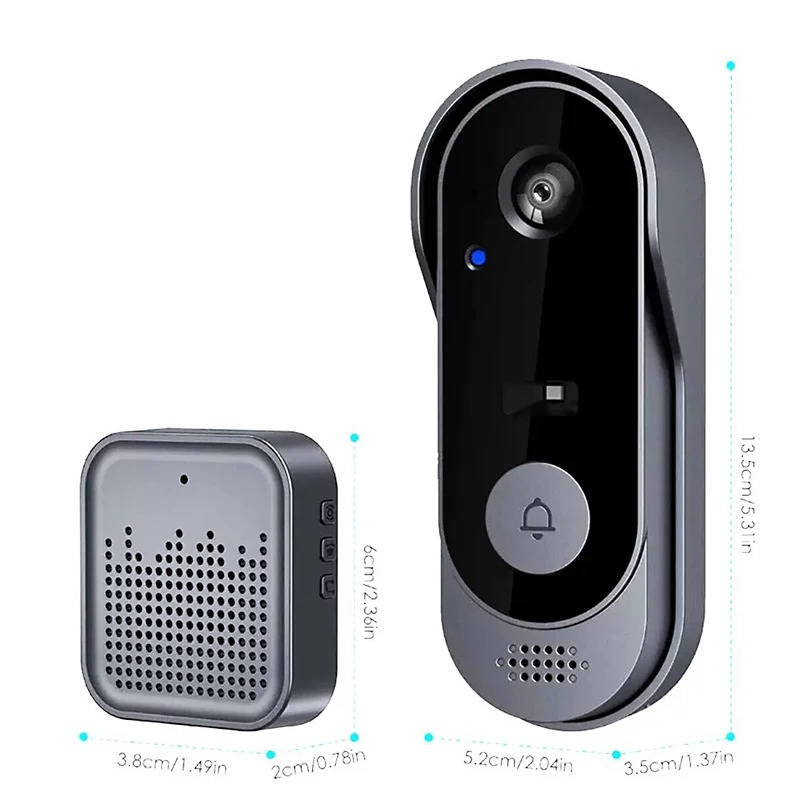 Wireless Smart Video Doorbell | No Subscription Needed | High Definition Camera Doorbell | Cleverly Designed for Everyday Use — You'll Wonder How You Managed Without It
