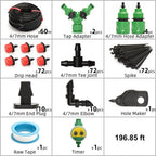 Drip Irrigation System With Automatic Timer | Easy-Care Garden Essential That Transforms Any Outdoor Space