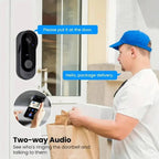 Wireless Smart Video Doorbell | No Subscription Needed | High Definition Camera Doorbell | Cleverly Designed for Everyday Use — You'll Wonder How You Managed Without It
