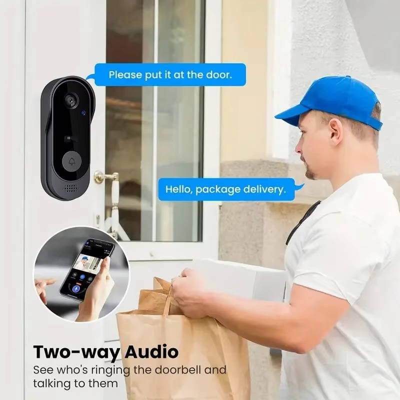 Wireless Smart Video Doorbell | No Subscription Needed | High Definition Camera Doorbell | Cleverly Designed for Everyday Use — You'll Wonder How You Managed Without It