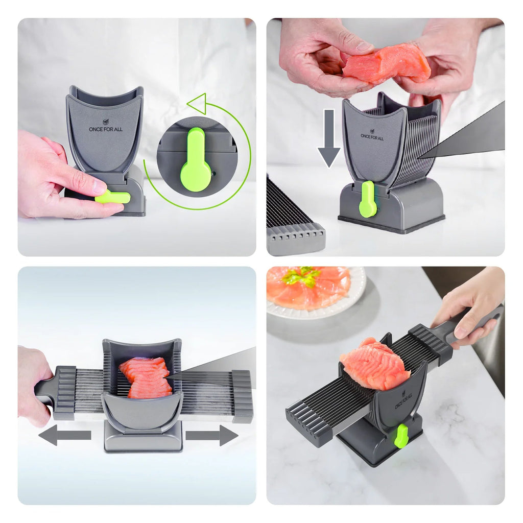 Manual Food and Meat Slicer | Time-Saving Kitchen Essential for Quicker, Easier, Stress-Free Cooking