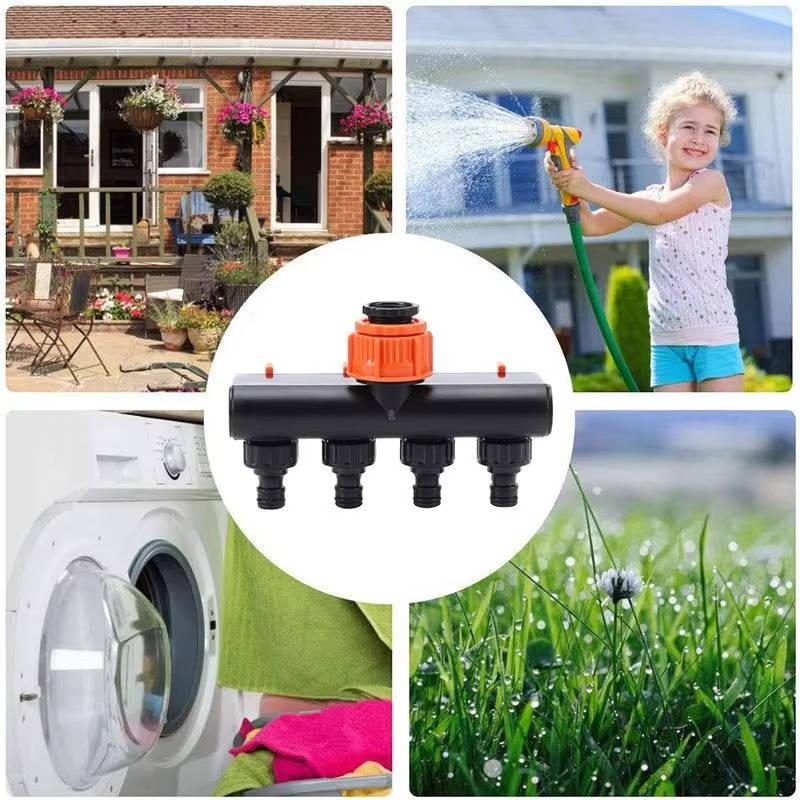 Garden Hose Splitter 4 Way | Hardy, Weather-Resistant & Beautifully Designed for Your Outdoor Space