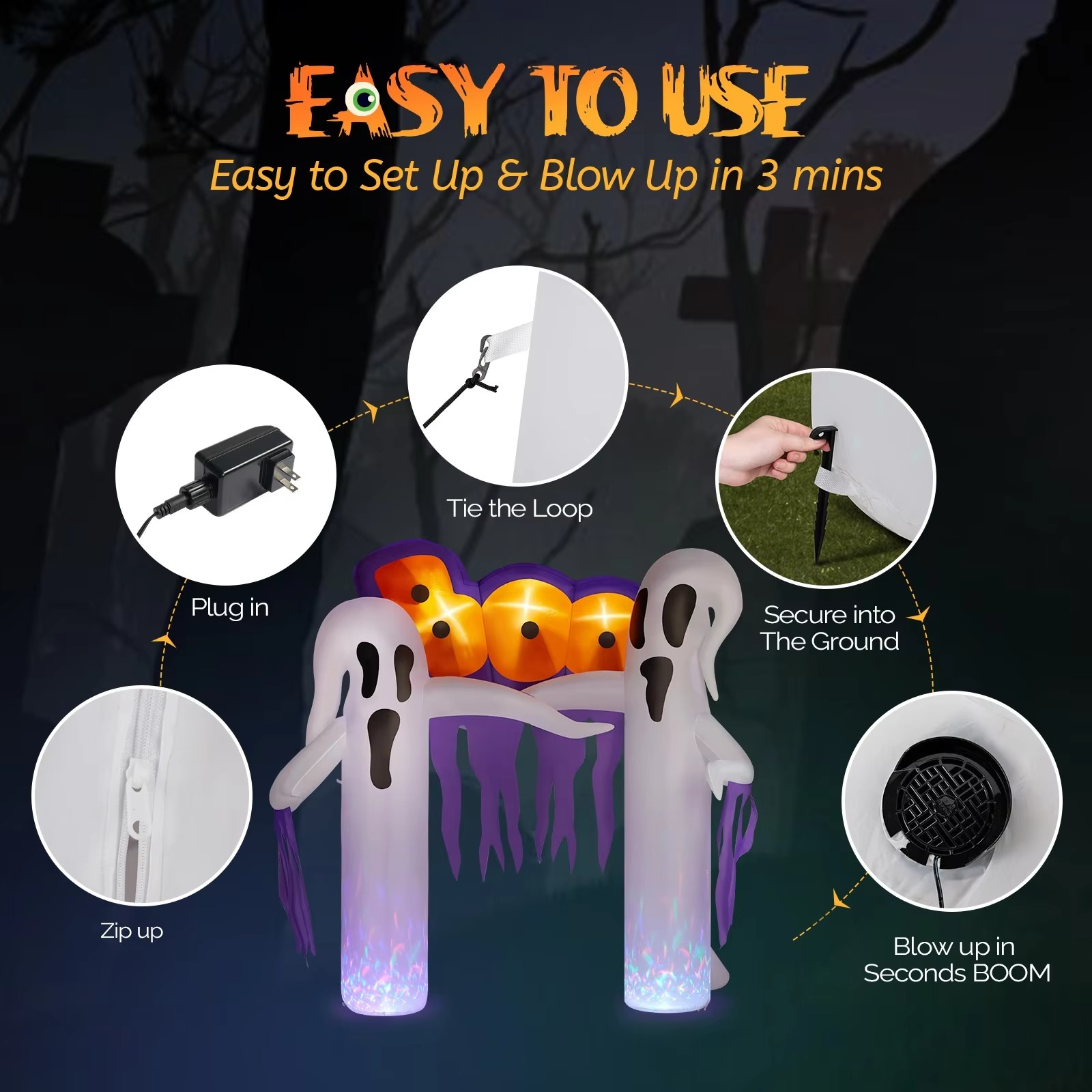 Large Outdoor Halloween Decorations | Festive, Charming & Built to Create Magical, Lasting Seasonal Memories